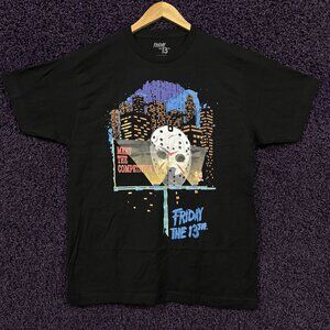 Friday The 13th Jason Voorhees Hockey League Movie T-Shirt L